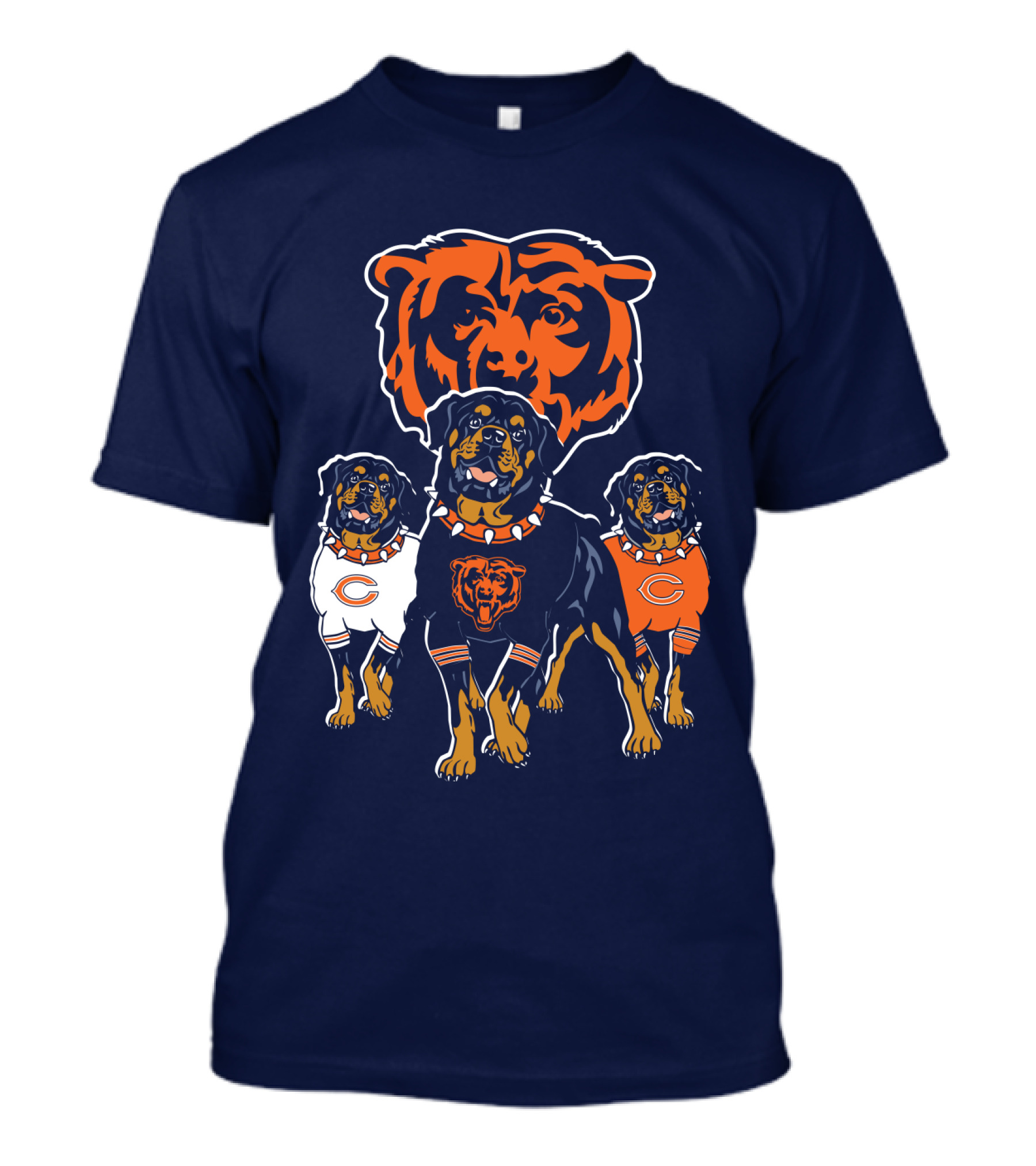 Chicago Bears Rottweiler Dog T-Shirt