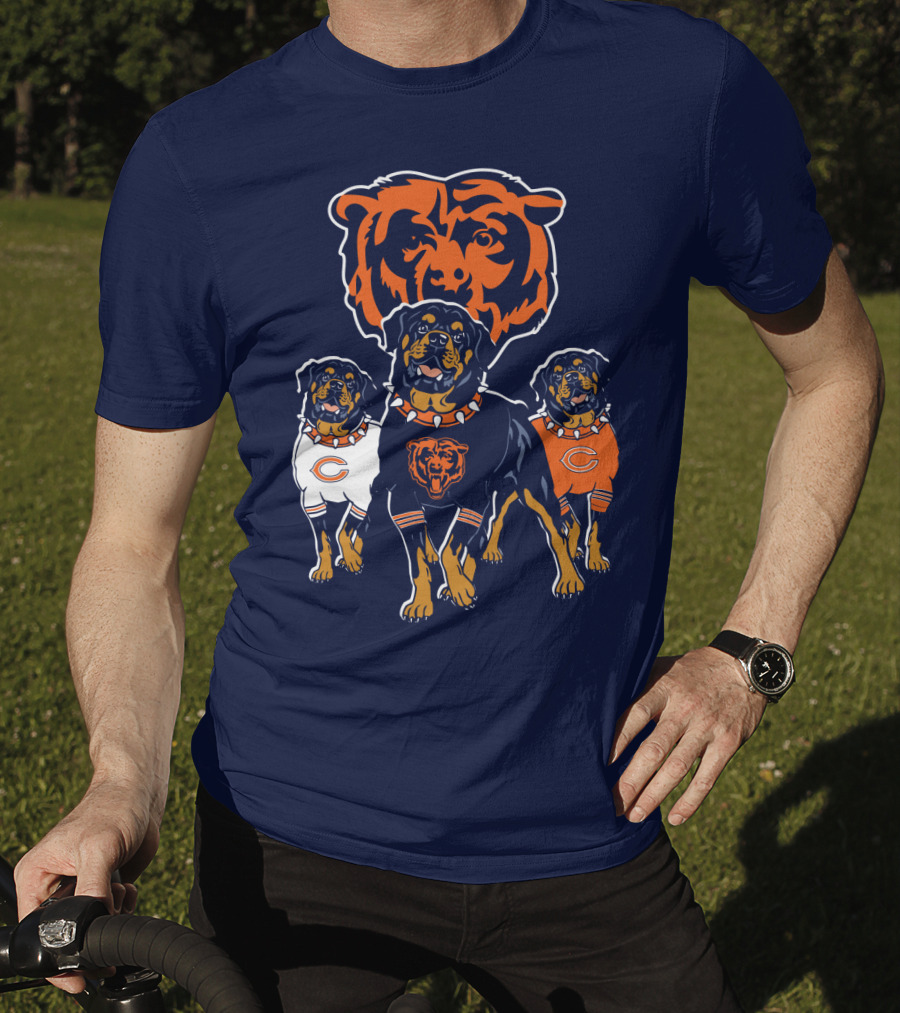 Chicago Bears Rottweiler Dog T-Shirt