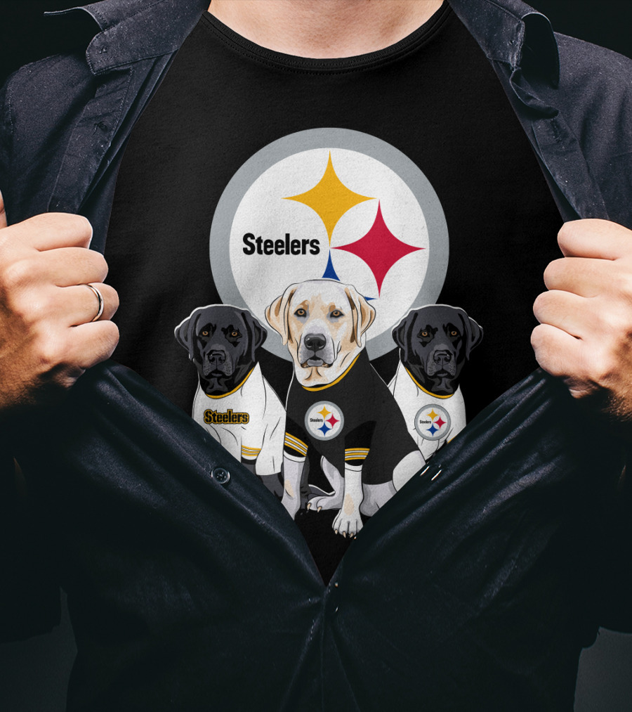 Steelers Labrador Trio T-Shirt