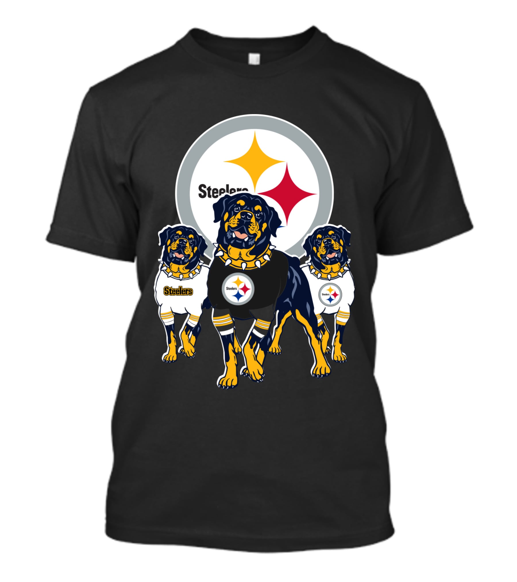 Steelers Rottweiler Trio T-Shirt