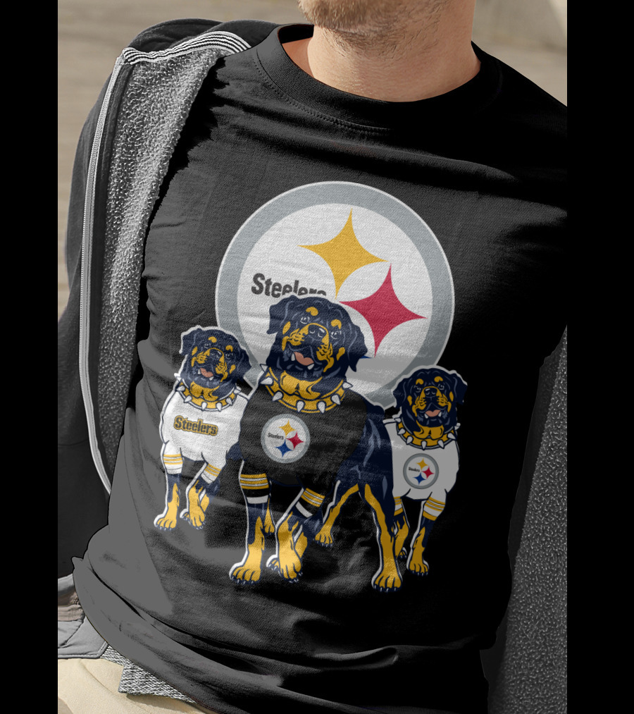Steelers Rottweiler Trio T-Shirt