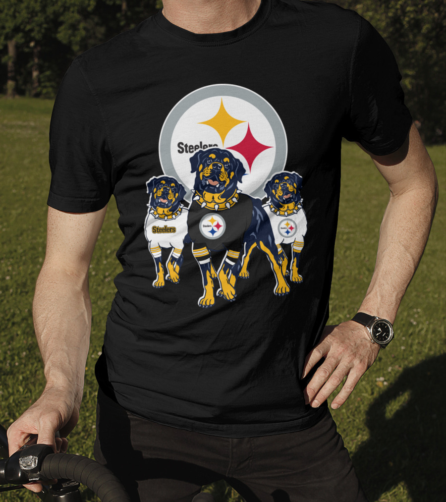 Steelers Rottweiler Trio T-Shirt