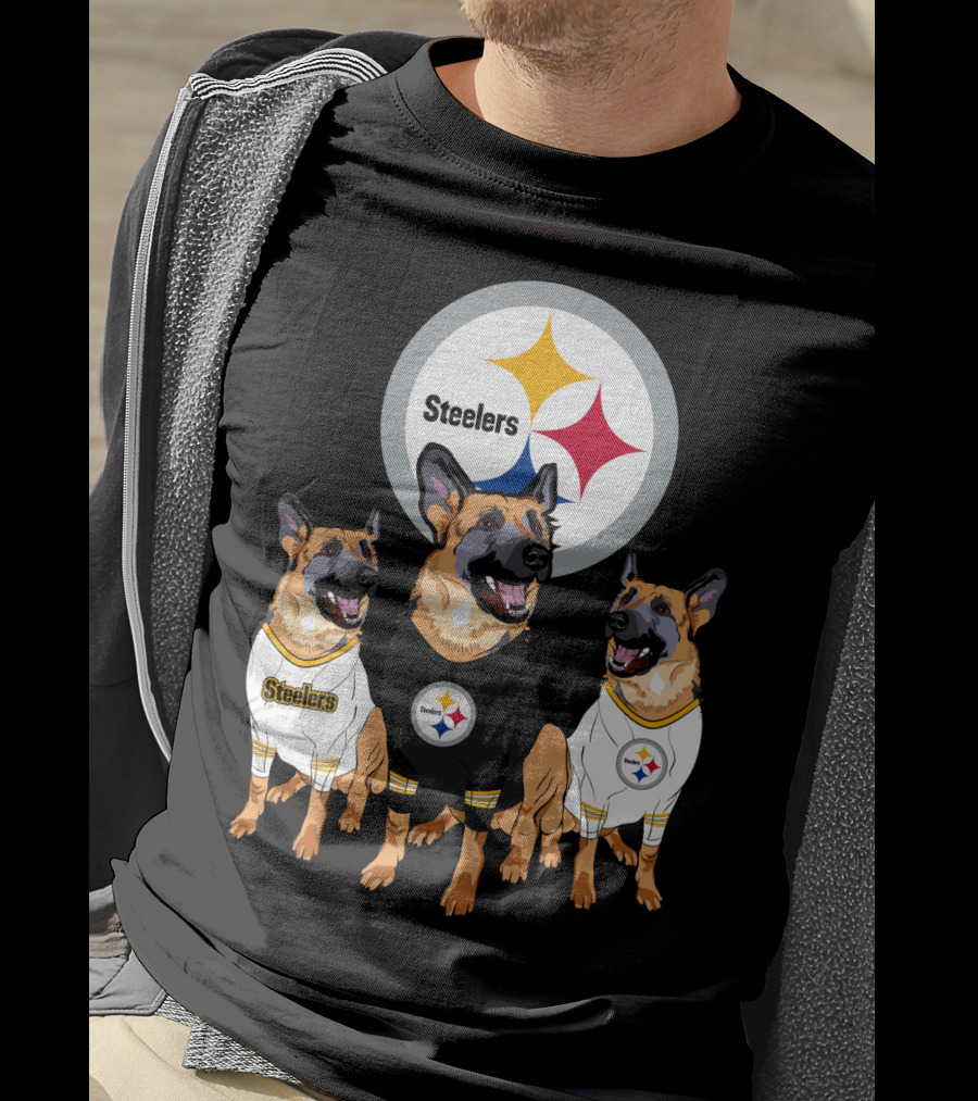 Steelers German Shepherd Trio T-Shirt