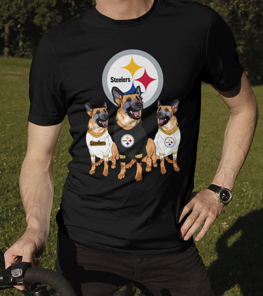 Steelers German Shepherd Trio T-Shirt