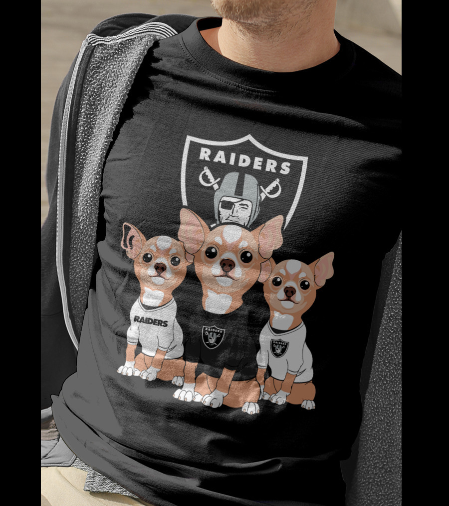 Raiders Chihuahua Trio T-Shirt