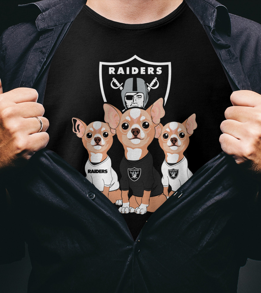 Raiders Chihuahua Trio T-Shirt