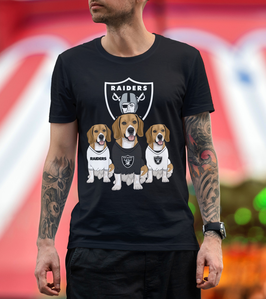 Las Vegas Raiders Beagles T-Shirt