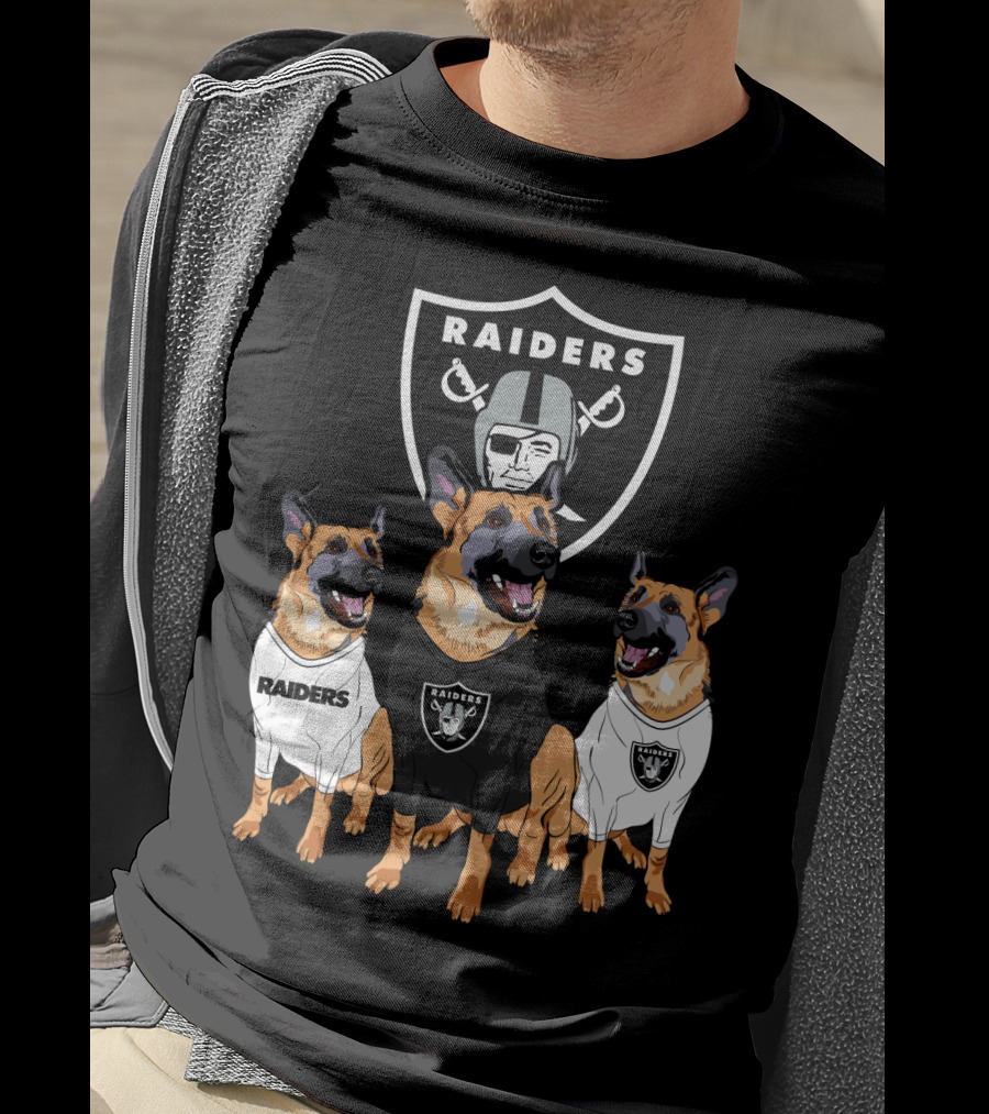 Las Vegas Raiders German Shepherd T-Shirt