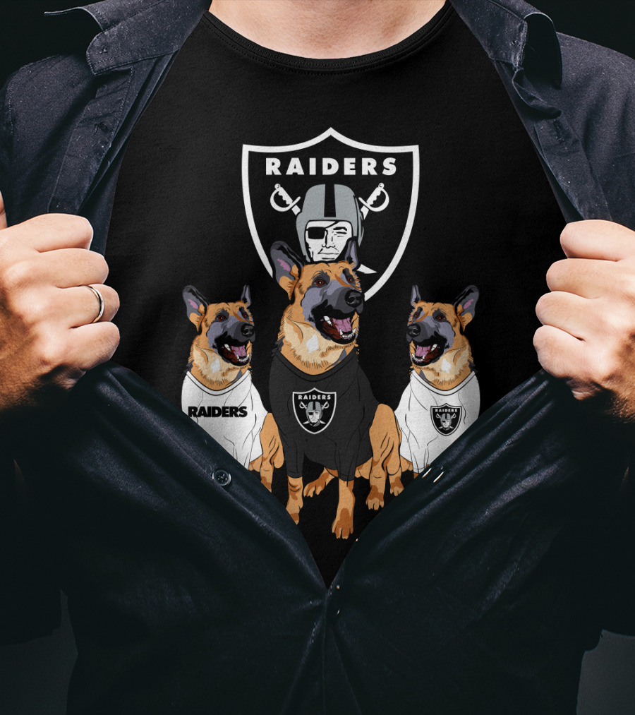 Las Vegas Raiders German Shepherd T-Shirt