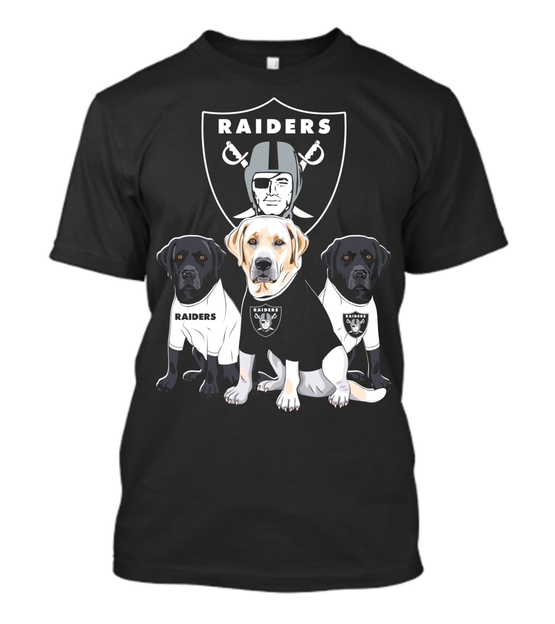 Las Vegas Raiders Labrador Retriever T-Shirt