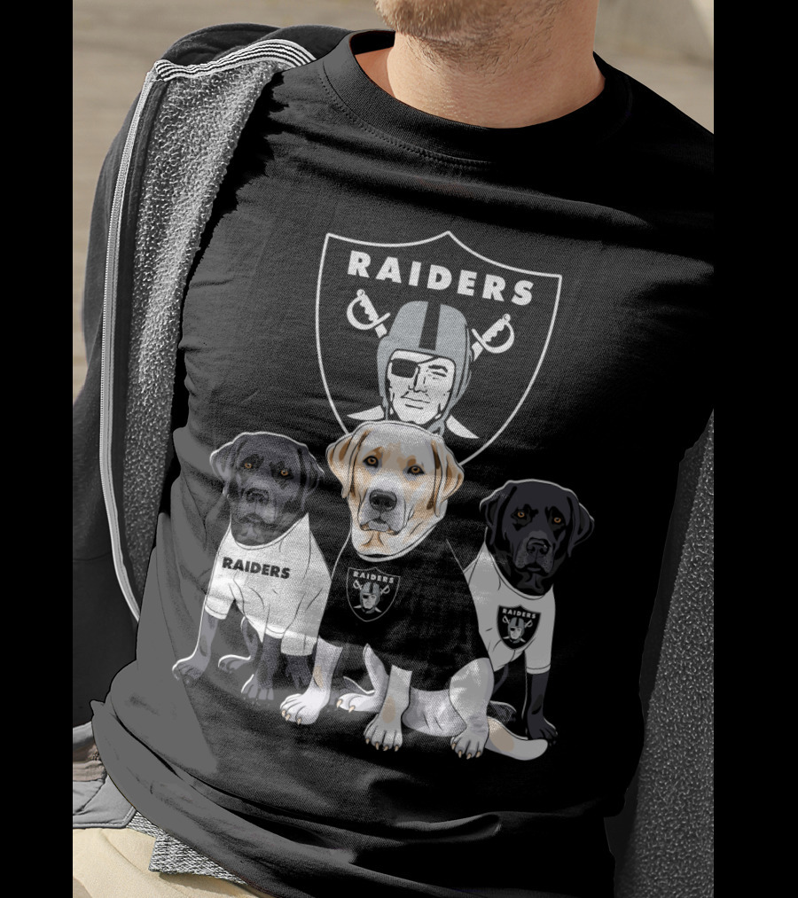 Las Vegas Raiders Labrador Retriever T-Shirt