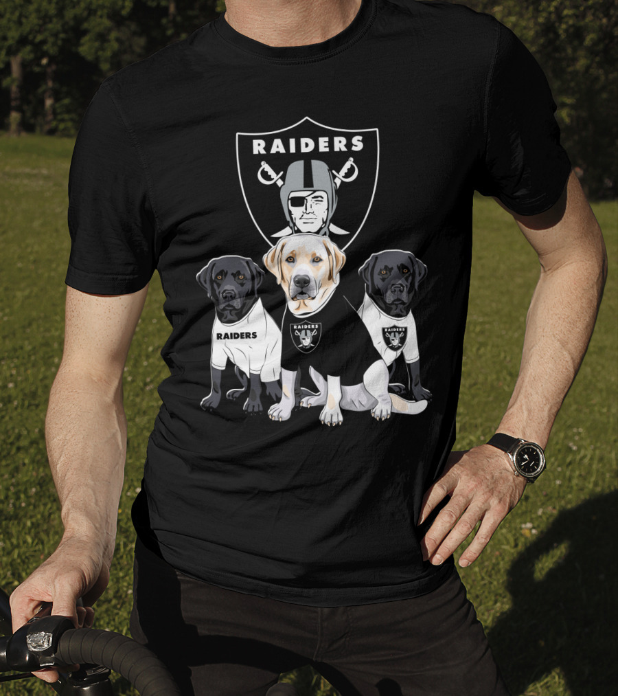 Las Vegas Raiders Labrador Retriever T-Shirt