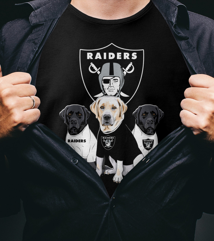 Las Vegas Raiders Labrador Retriever T-Shirt