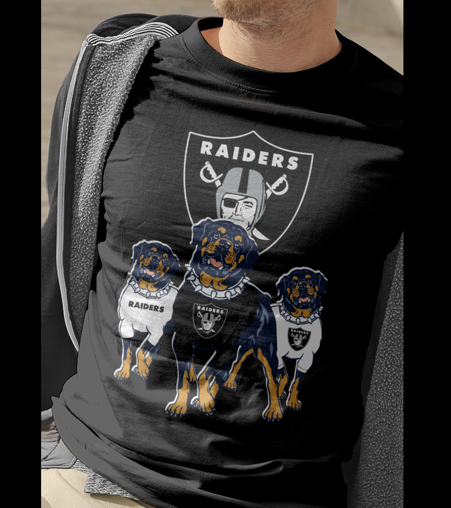 Las Vegas Raiders Rottweiler T-Shirt