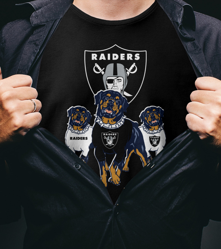 Las Vegas Raiders Rottweiler T-Shirt