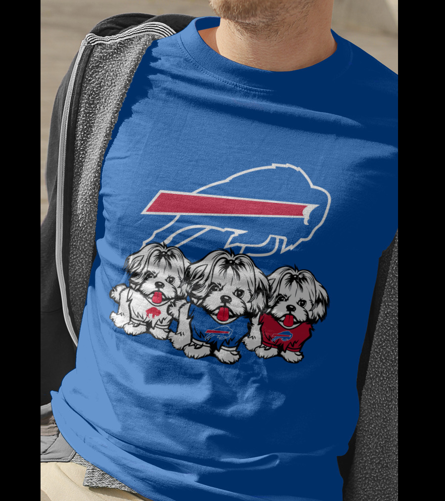 Buffalo Bills Shih Tzu Trio T-Shirt