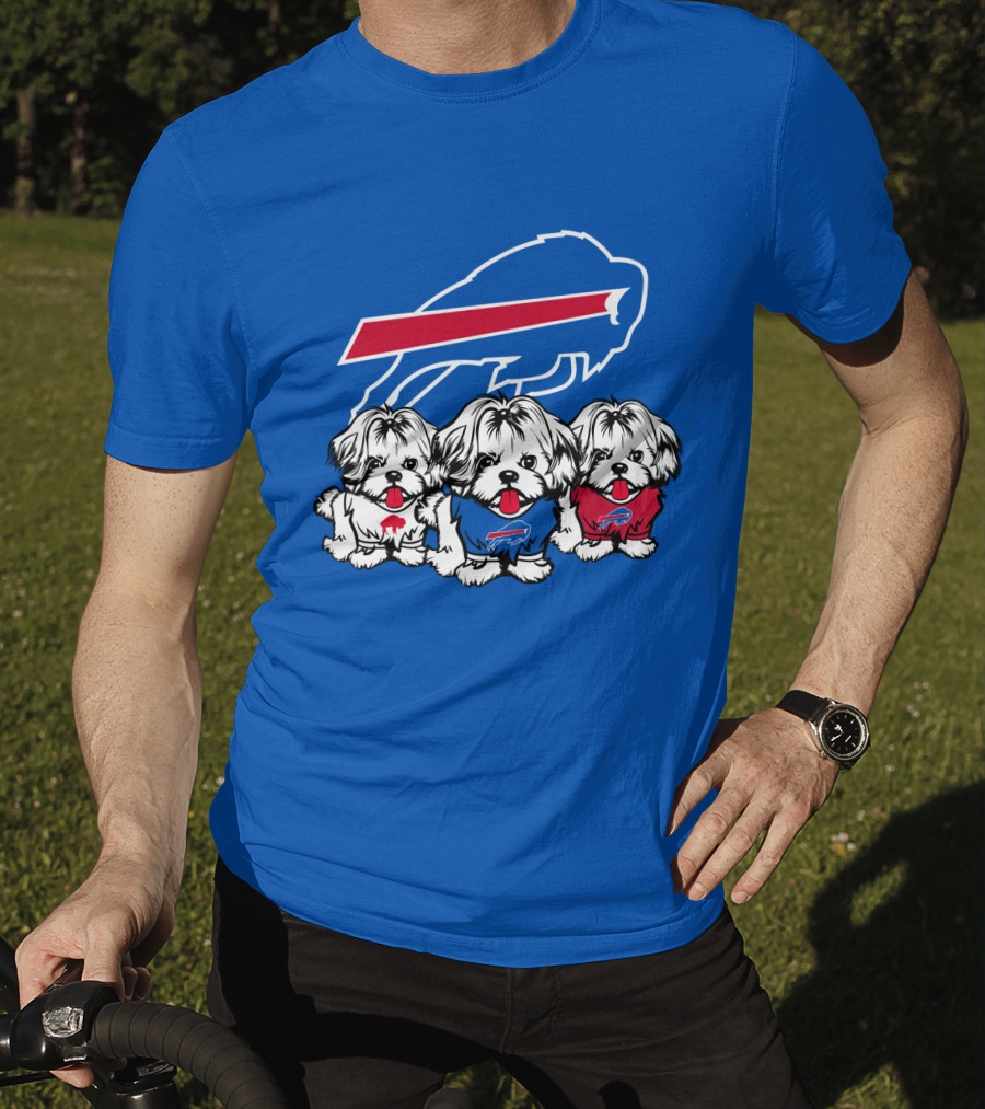 Buffalo Bills Shih Tzu Trio T-Shirt