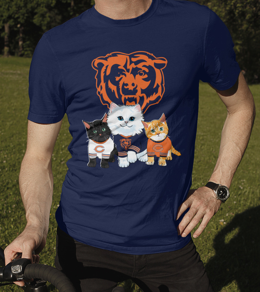 Chicago Bears Cat Trio T-Shirt