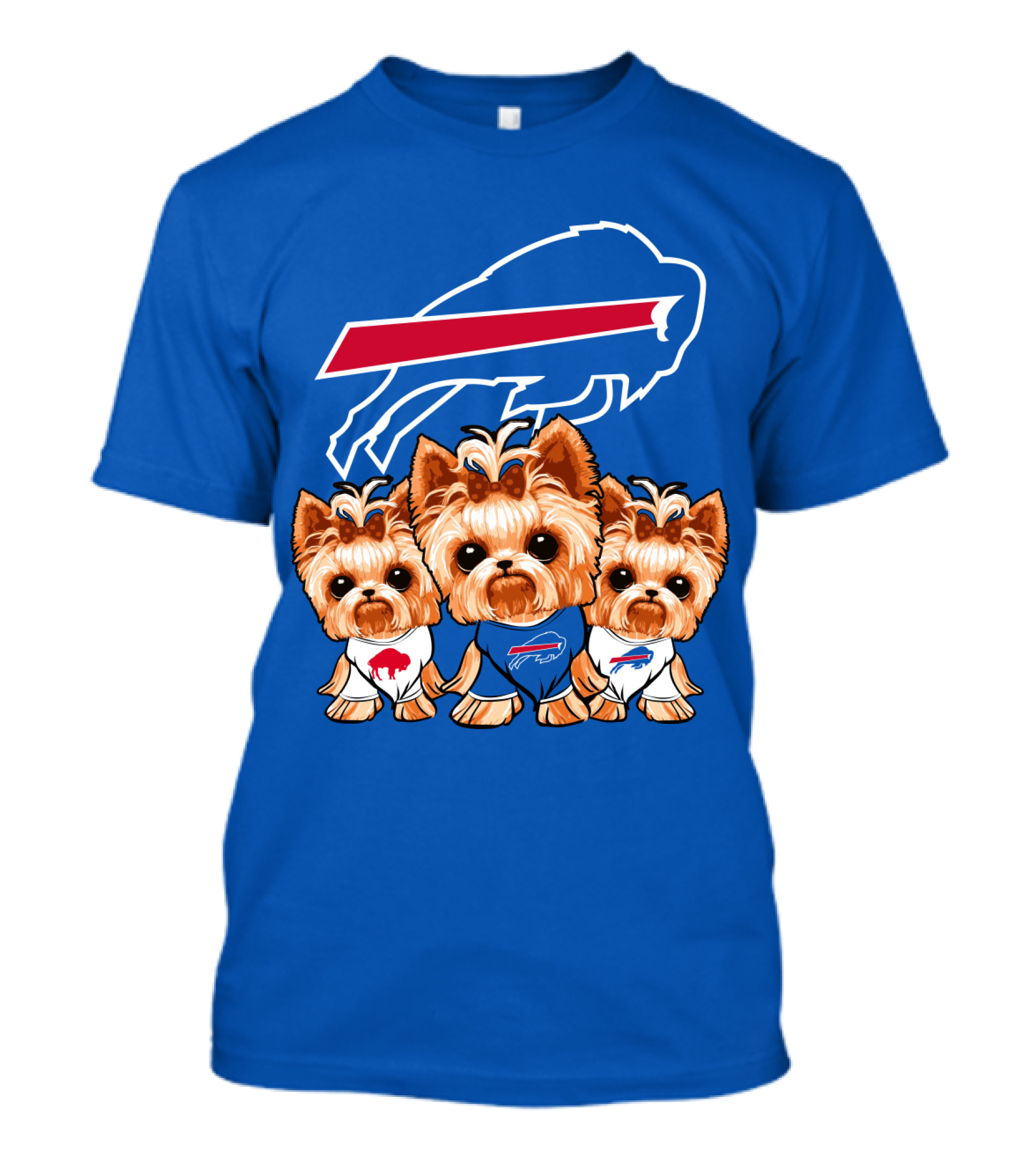 Buffalo Bills Yorkshire Terrier With Team T-Shirt