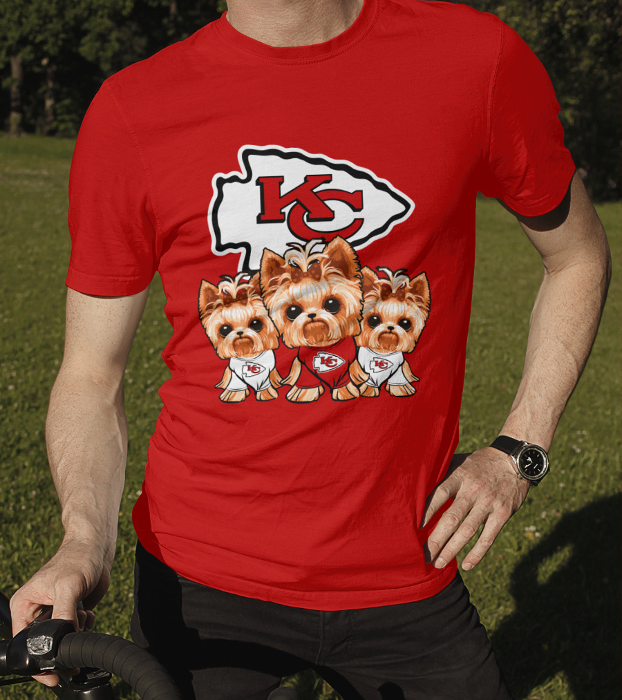 Kansas City Chiefs Yorkshire Terrier T-Shirt