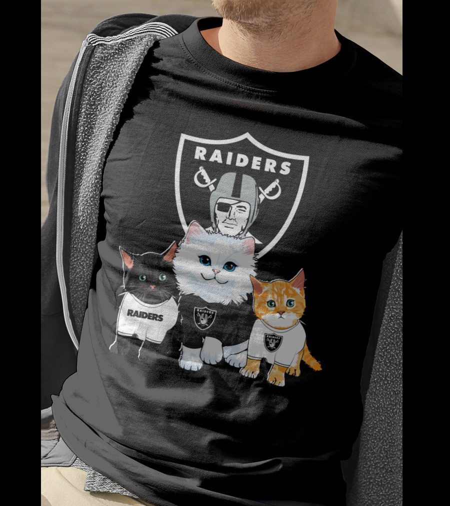 Raiders Cats Nfl Team T-Shirt