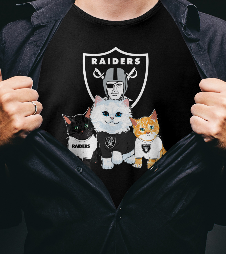 Raiders Cats Nfl Team T-Shirt