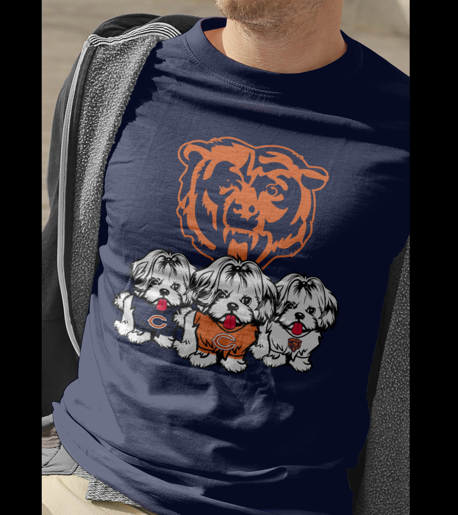 Chicago Bears Shih Tzu T-Shirt