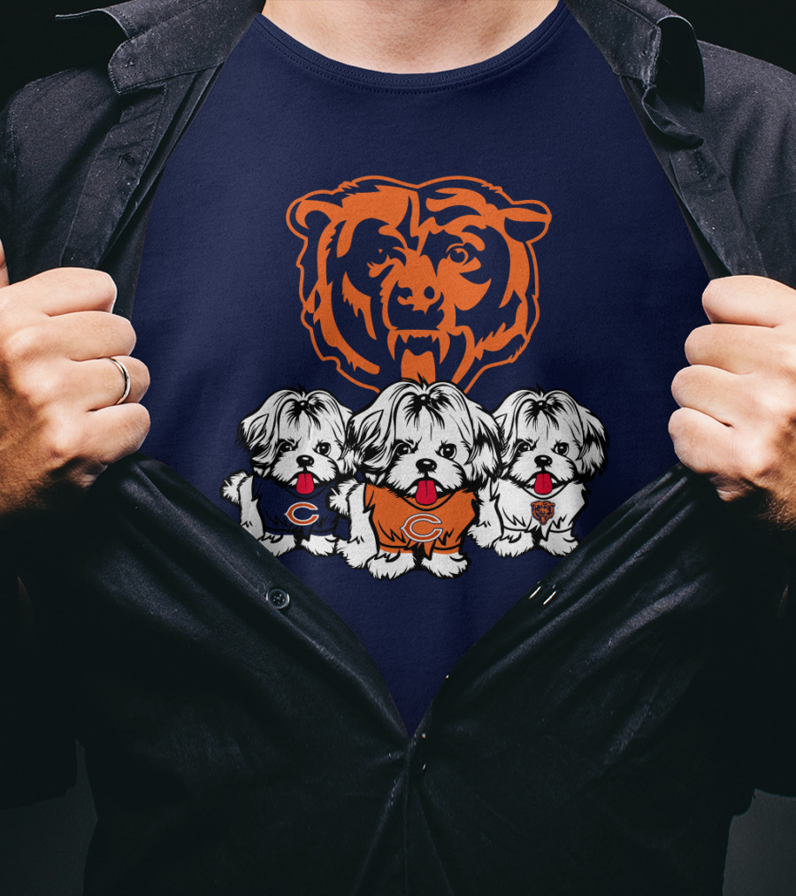 Chicago Bears Shih Tzu T-Shirt