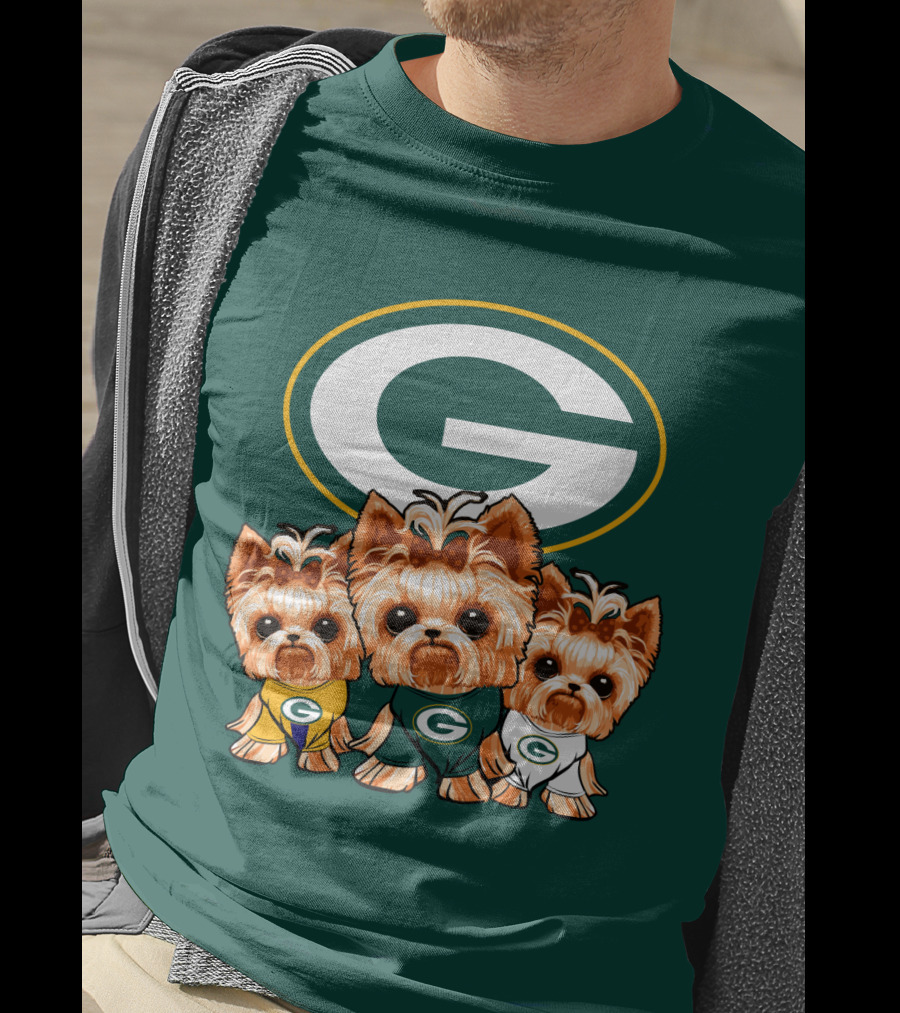 Green Bay Packers Yorkie Trio T-Shirt