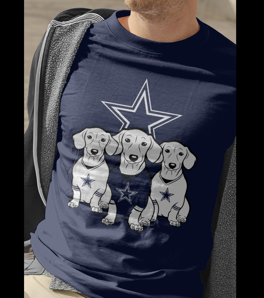 Cowboys Dachshund Trio T-Shirt