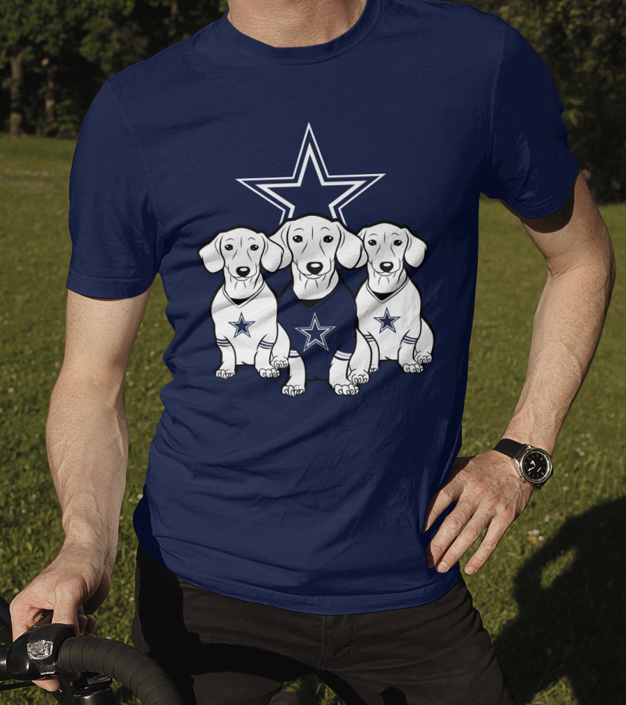Cowboys Dachshund Trio T-Shirt