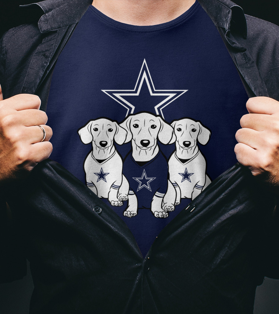 Cowboys Dachshund Trio T-Shirt