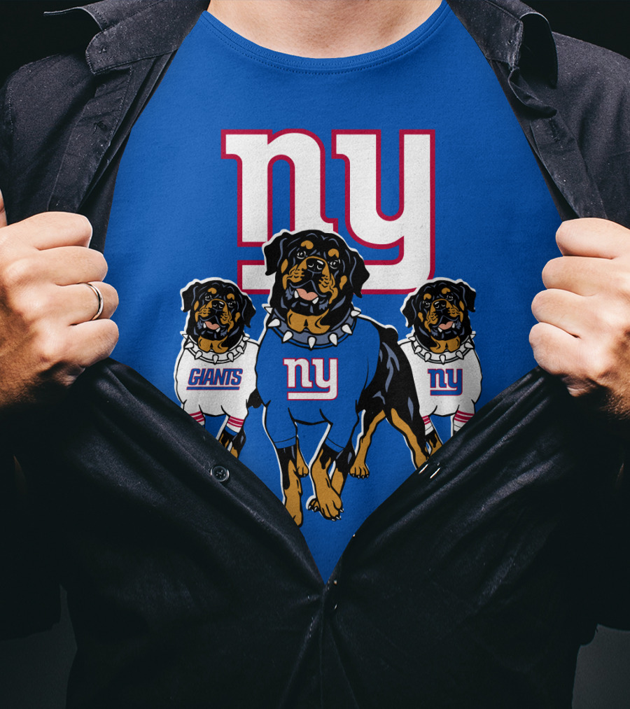 New York Giants Rottweiler T-Shirt