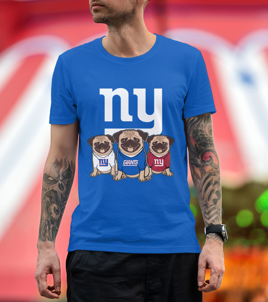 New York Giants Pug T-Shirt