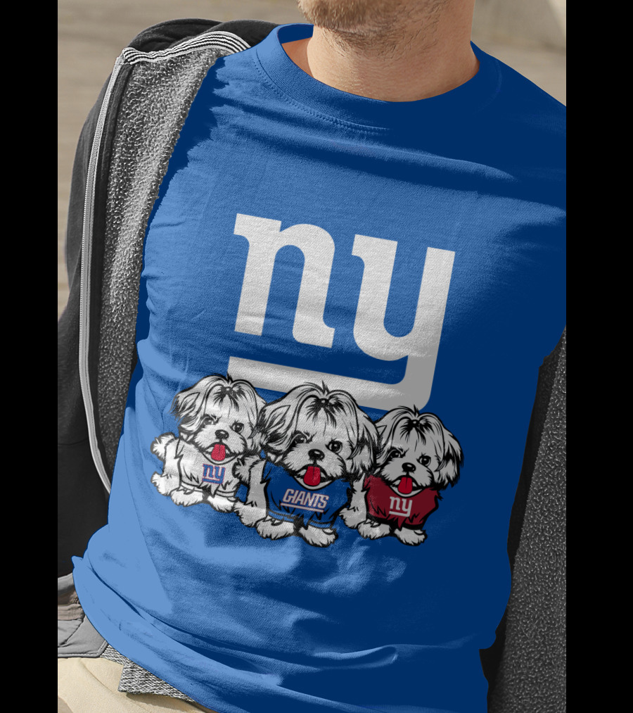 New York Giants Shih Tzu T-Shirt