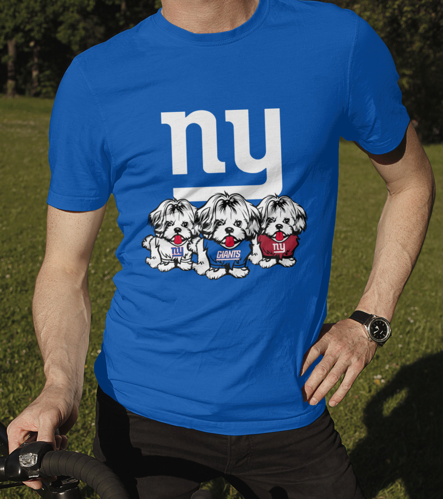 New York Giants Shih Tzu T-Shirt