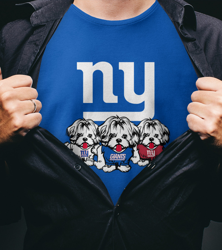 New York Giants Shih Tzu T-Shirt