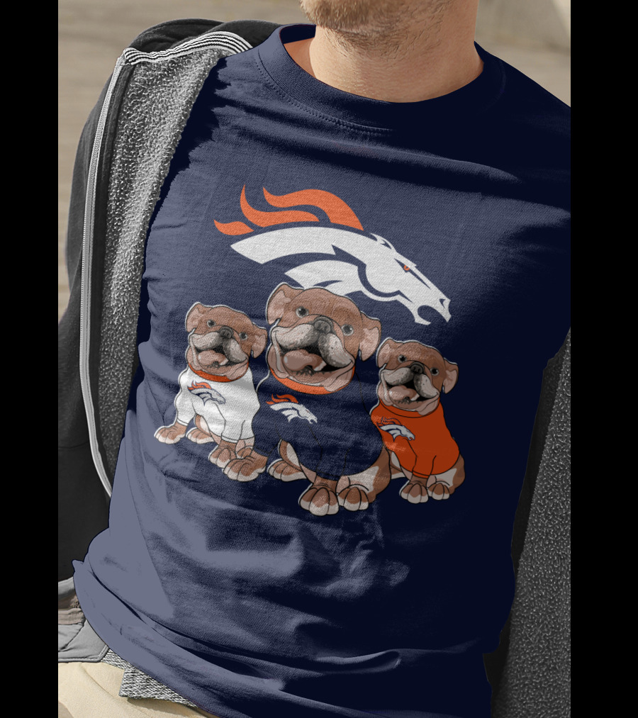 Denver Broncos Bulldog Trio T-Shirt
