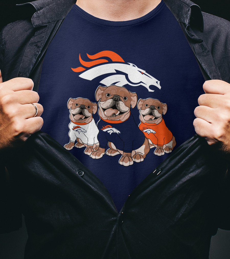 Denver Broncos Bulldog Trio T-Shirt