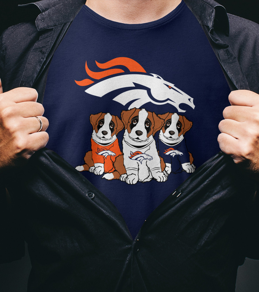 Denver Broncos Saint Bernard T-Shirt