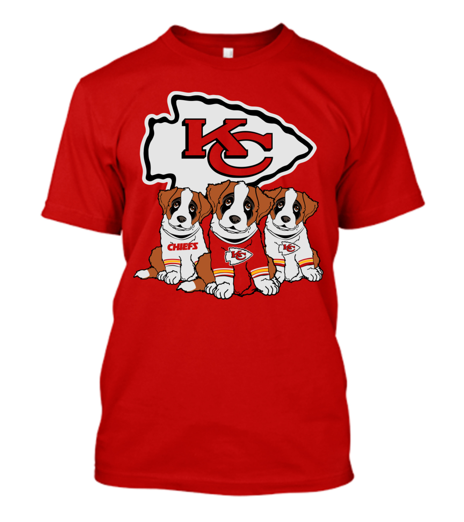 Kansas City Chiefs Kc Saint Bernard T-Shirt