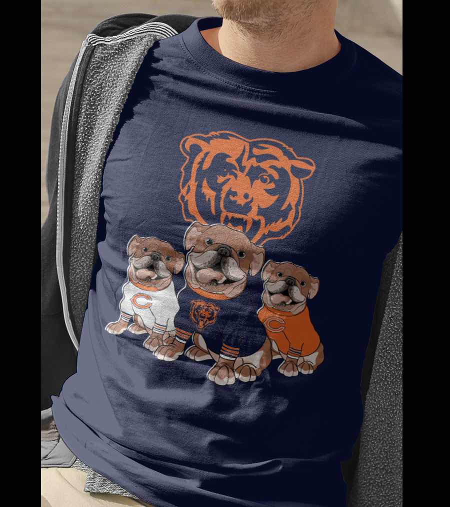 Chicago Bears Bulldog Trio T-Shirt