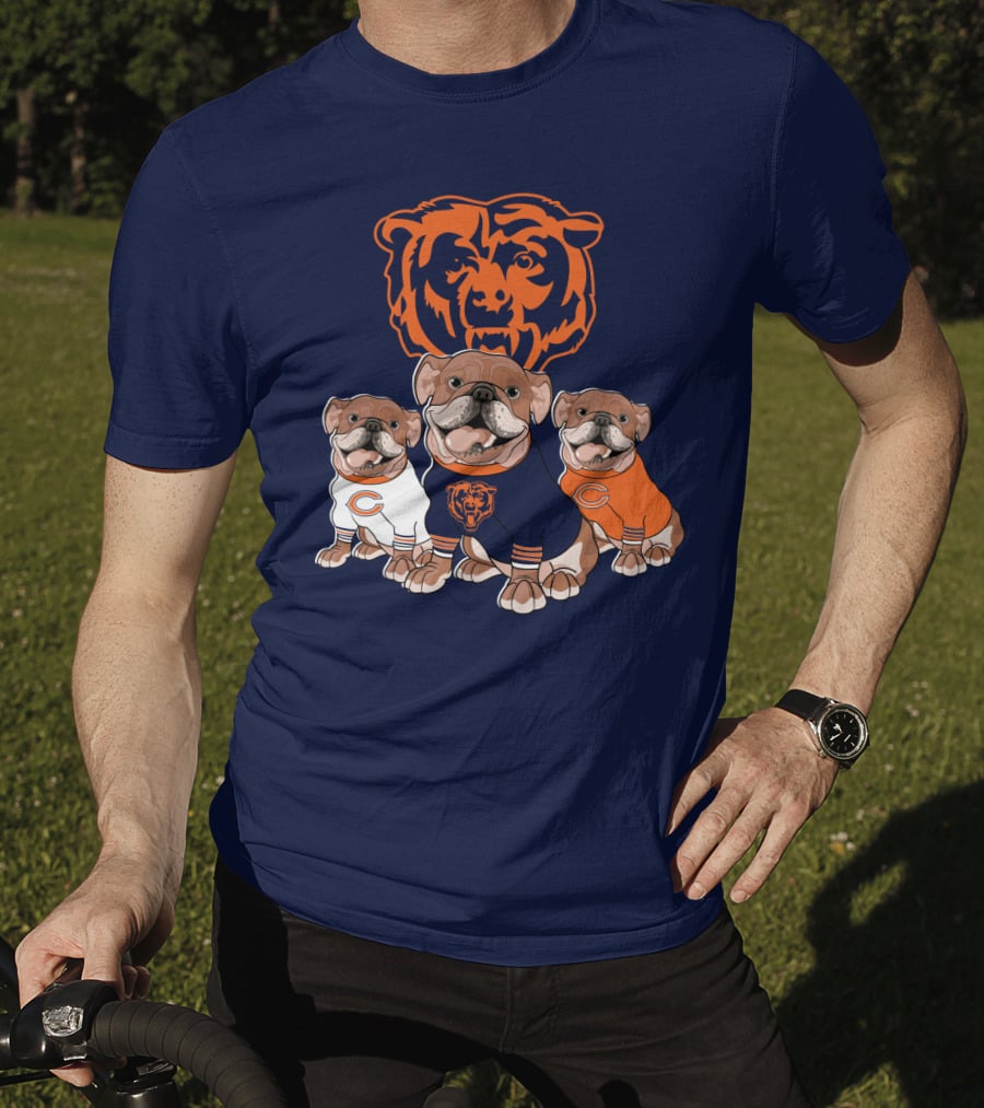 Chicago Bears Bulldog Trio T-Shirt