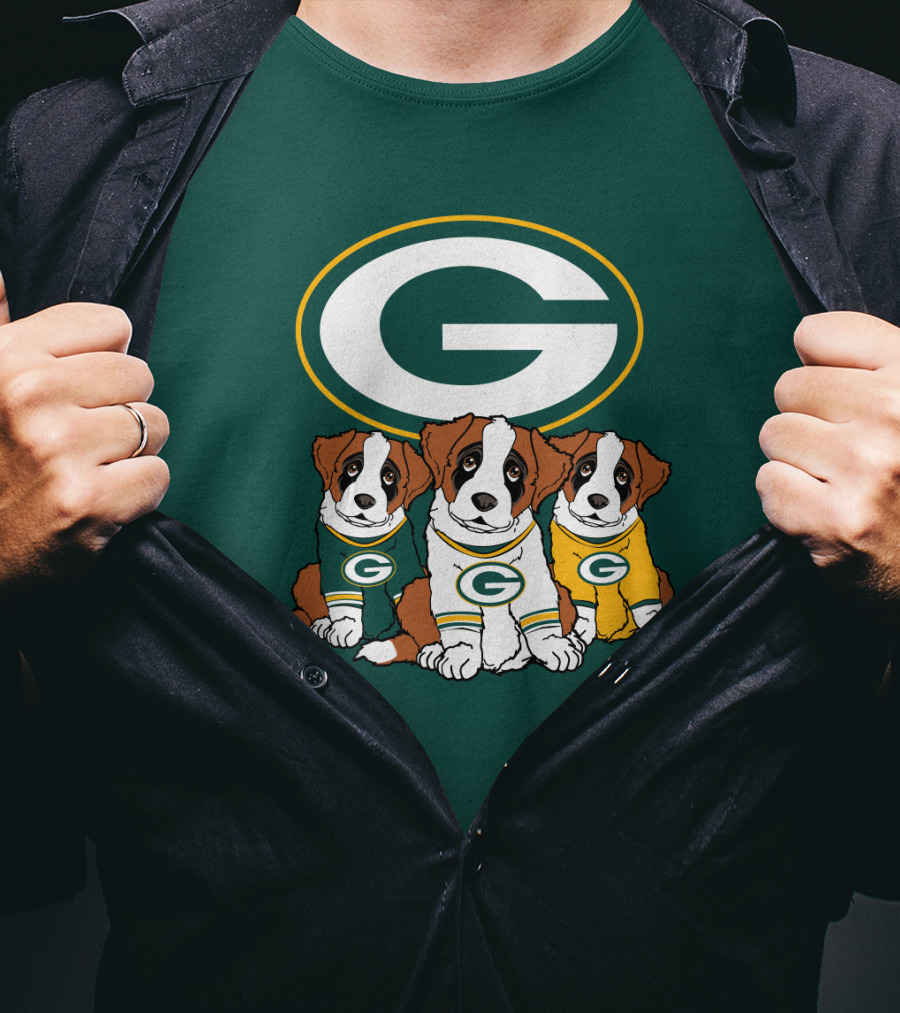 Green Bay Packers Saint Bernard T-Shirt
