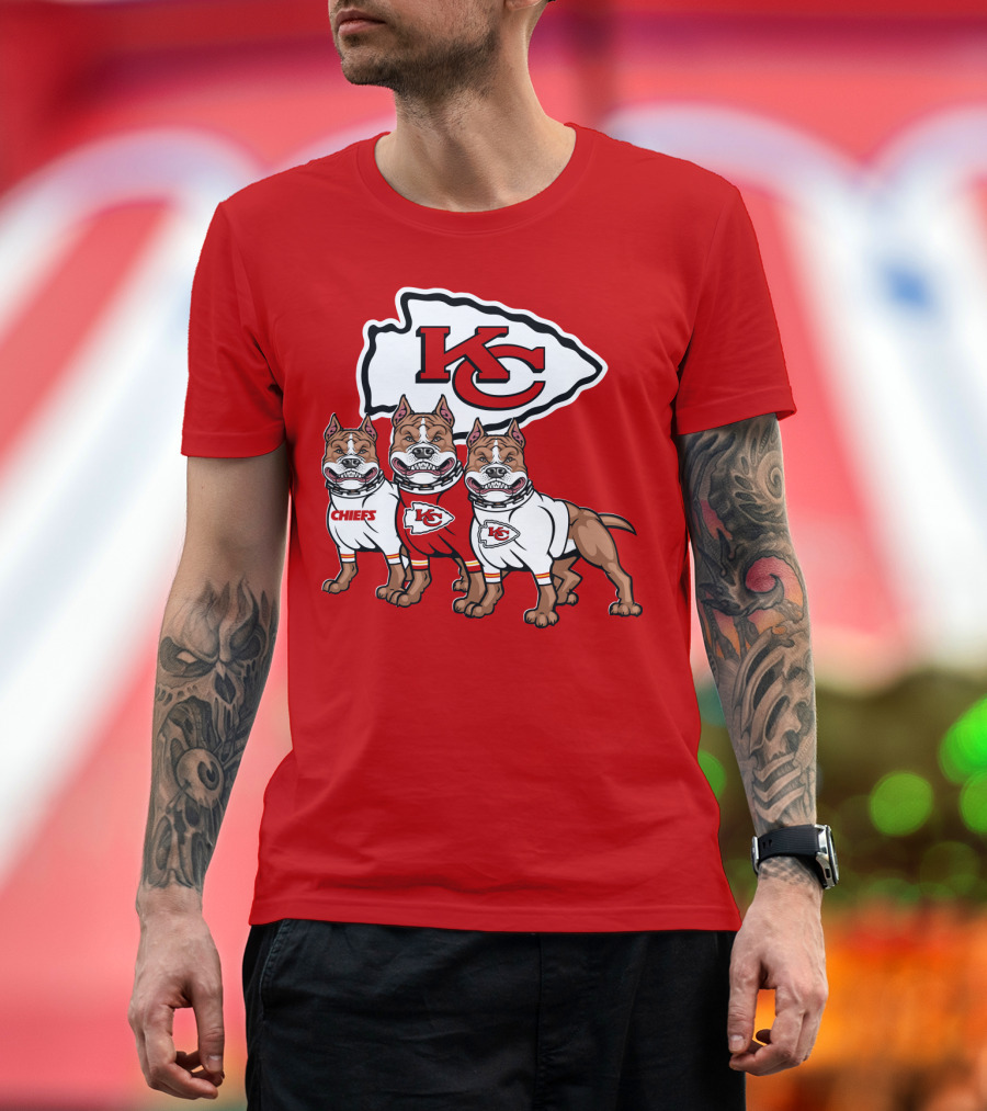 Kansas City Chiefs Pitbull Trio T-Shirt