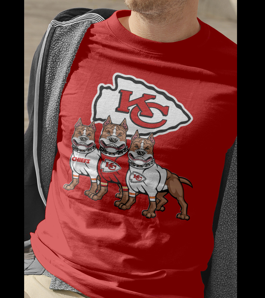 Kansas City Chiefs Pitbull Trio T-Shirt