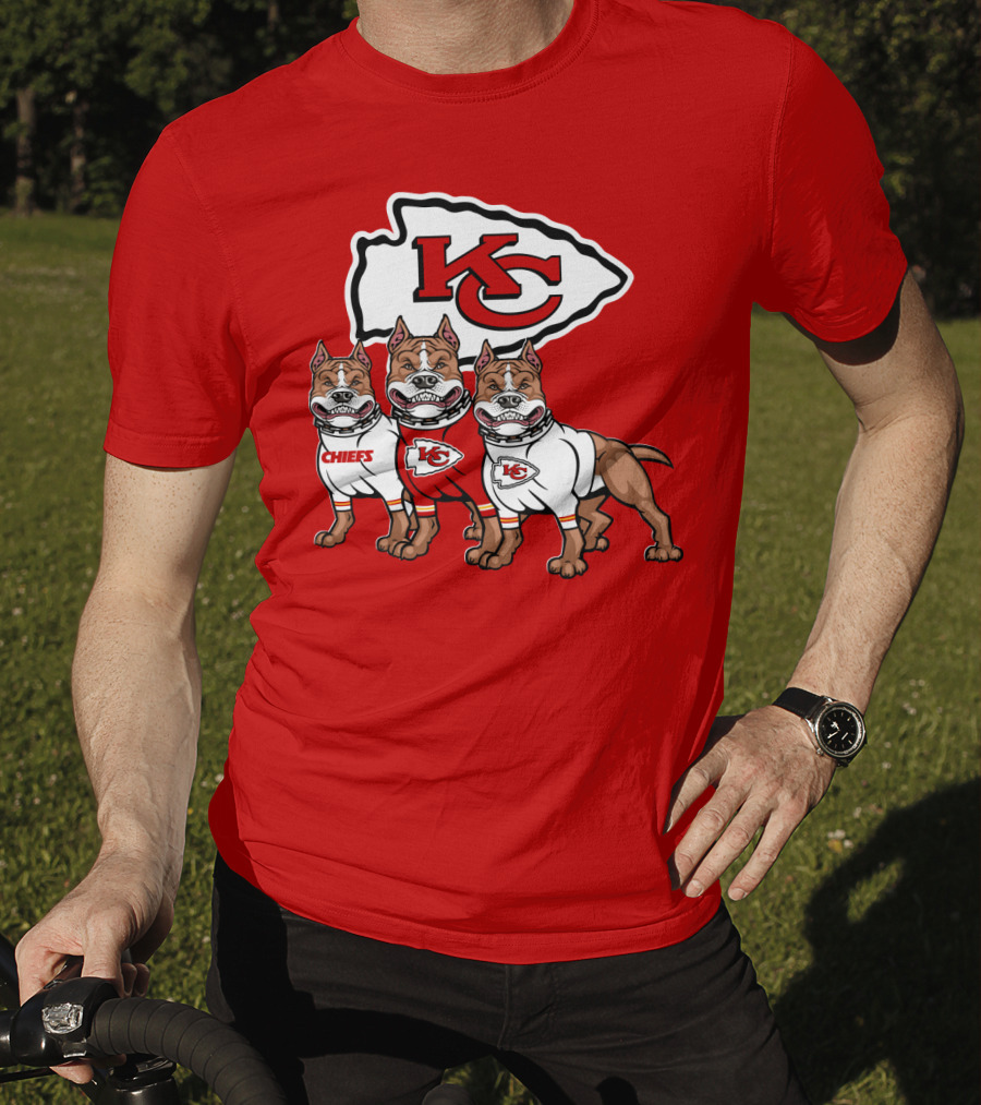 Kansas City Chiefs Pitbull Trio T-Shirt