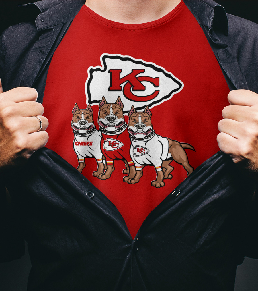 Kansas City Chiefs Pitbull Trio T-Shirt