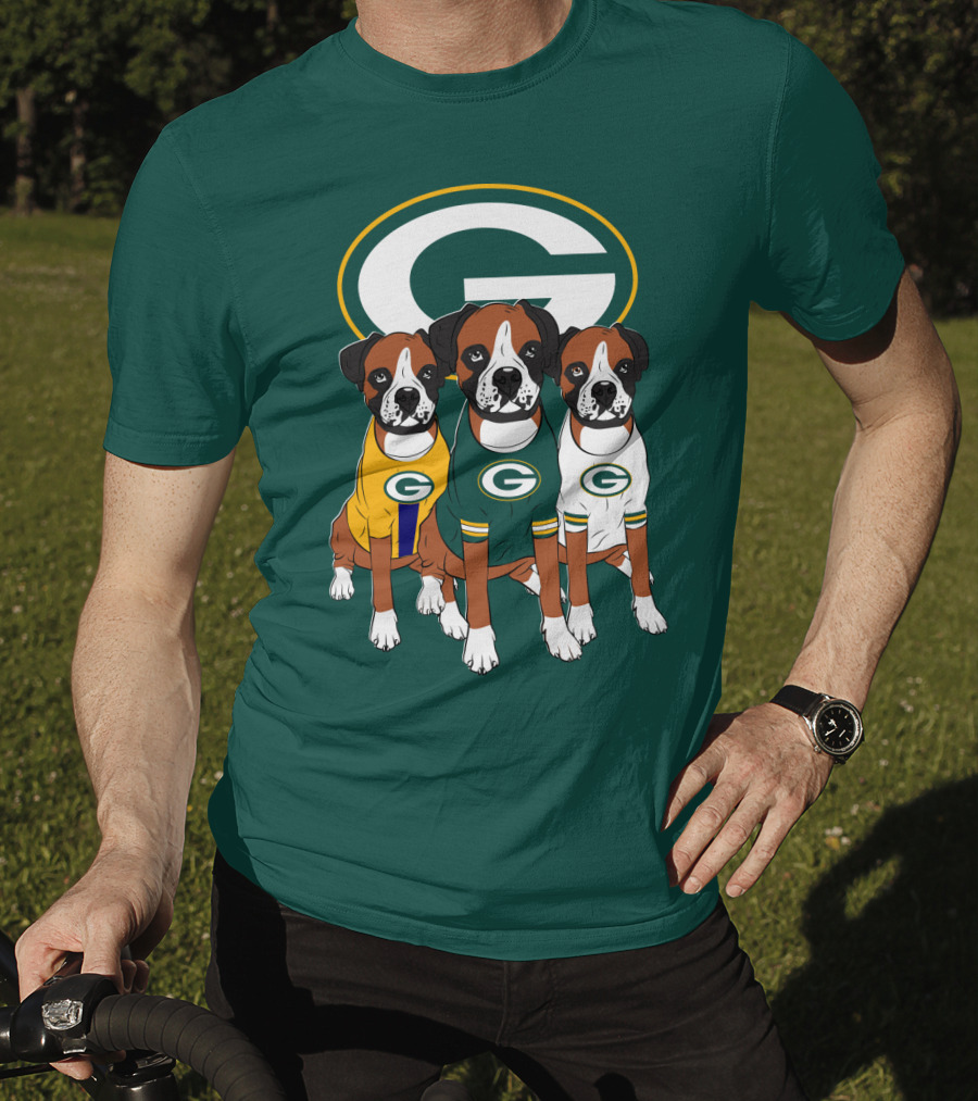 Green Bay Packers Boxer Trio T-Shirt