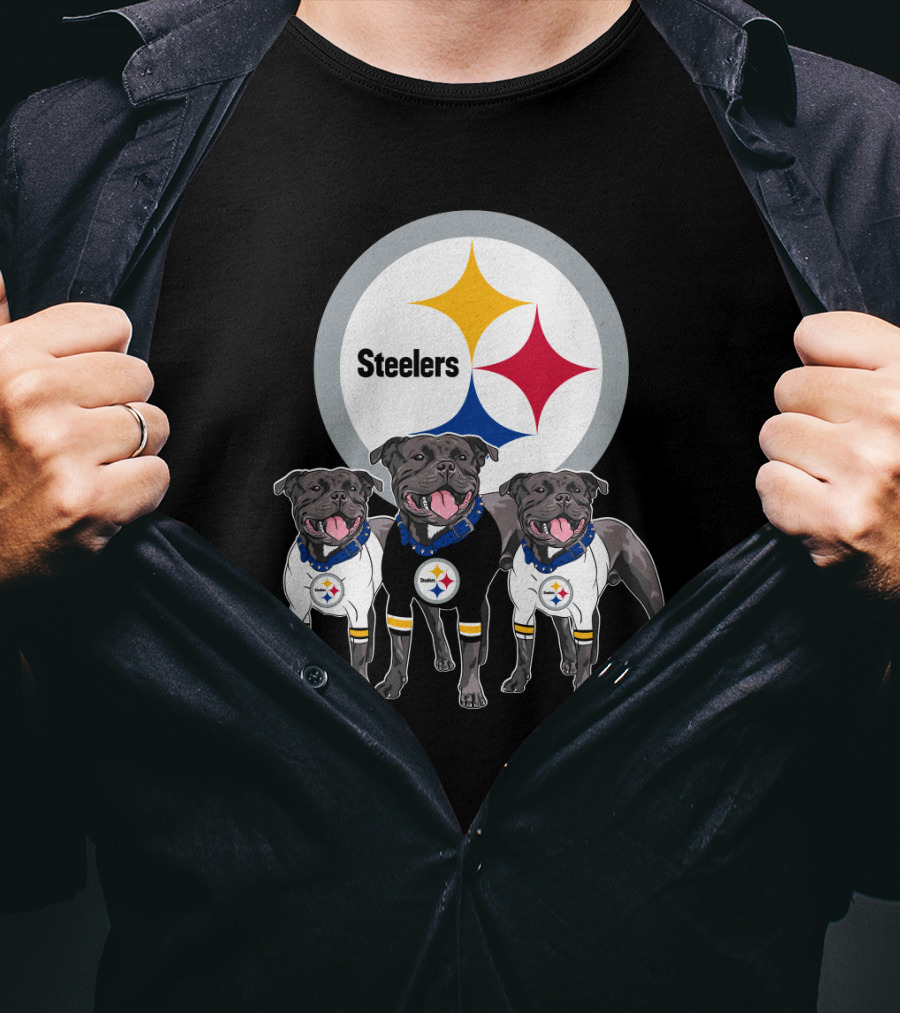 Steelers Pitbull Trio T-Shirt